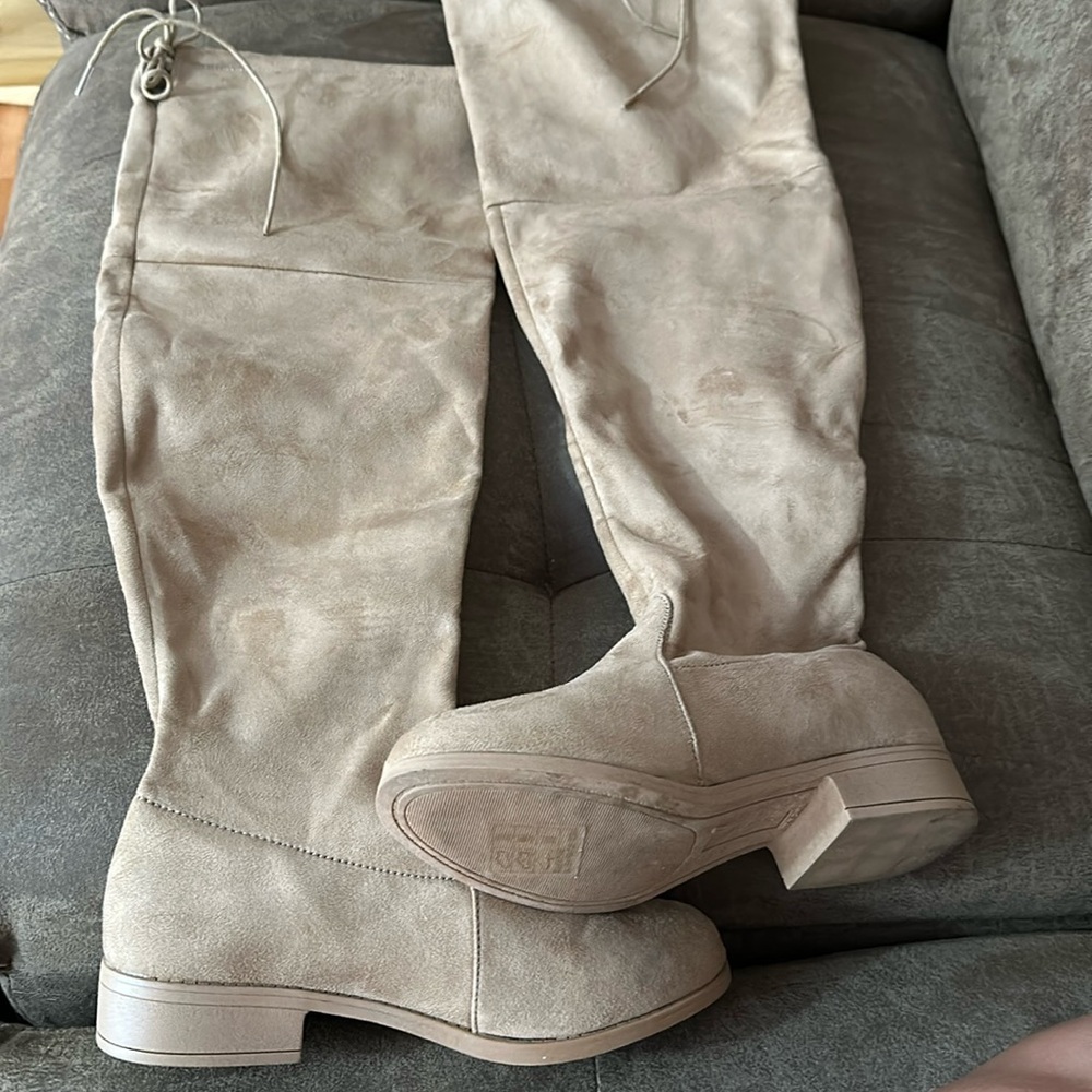 Tan tall boots